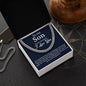 To My Son Cuban Link Chain From Mom and Dad - Birthday Gift, Graduation, Christmas Gifts For Son