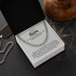 To My Son Cuban Link Chain From Mom and Dad - Birthday Gift, Graduation, Christmas Gifts For Son