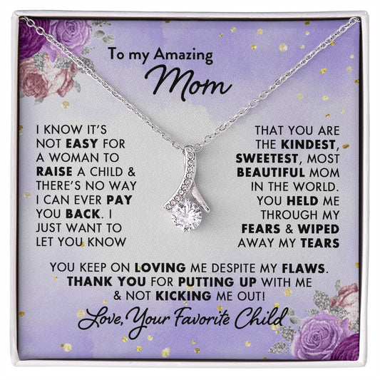 To My Mom Necklace - Gifts For Mom From Son And Daughter