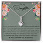 To My Daughter Necklace - Gift For Daughter