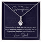To My Daughter Gifts From Dad - Daughter Necklace Gift For Christmas, Thanksgiving, Birthday, Graduation, Wedding