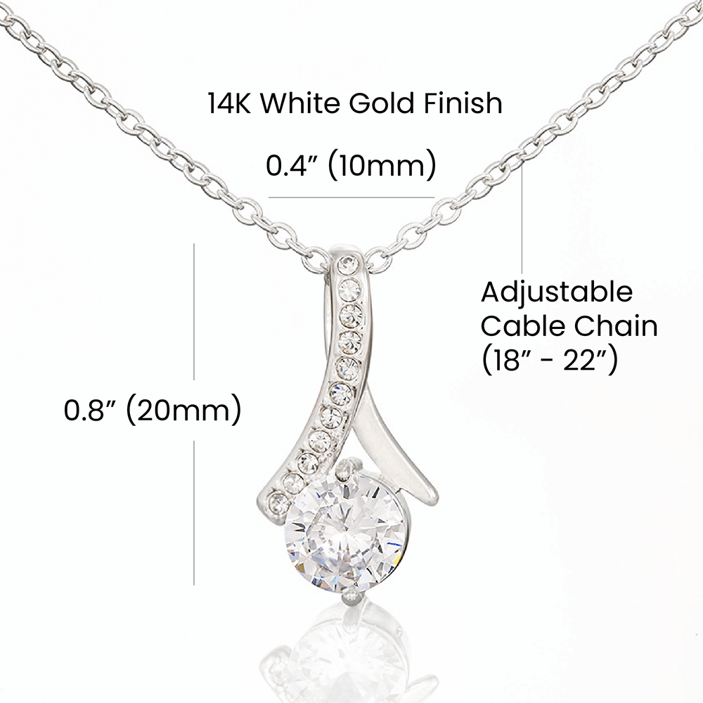 To My Granddaughter Necklace - Gifts For Granddaughter On Birthday, Graduation, Wedding, Christmas