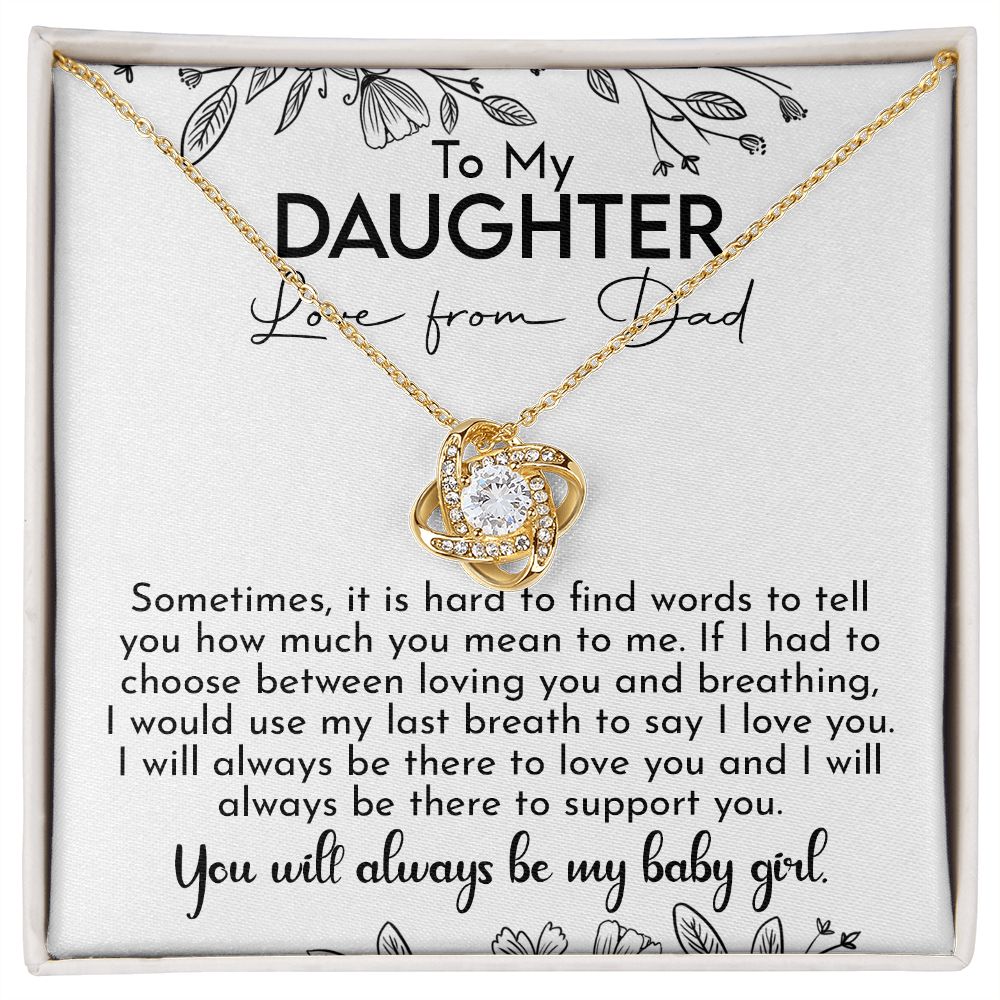 Gifts For Daughter From Dad - To My Daughter Necklace From Dad