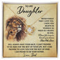 To My Daughter Gifts - Daughter Jewelry For Christmas, Thanksgiving, Birthday, Graduation, Wedding