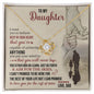 To My Daughter Gifts From Dad - Daughter Jewelry For Christmas, Thanksgiving, Birthday, Graduation, Wedding