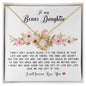 Gifts For Step Daughter - To My Bonus Daughter Necklace From Stepdad Or Stepmom