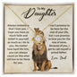 To My Daughter Gifts From Dad - Daughter Necklace Gift For Christmas, Thanksgiving, Birthday, Graduation, Wedding
