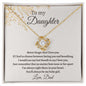 To My Daughter Gifts From Dad - Daughter Necklace Gift For Christmas, Thanksgiving, Birthday, Graduation, Wedding