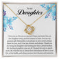 To My Daughter Gifts - Daughter Jewelry For Christmas, Thanksgiving, Birthday, Graduation, Wedding