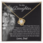 To My Daughter Gifts From Dad - Daughter Jewelry For Christmas, Thanksgiving, Birthday, Graduation, Wedding