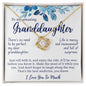 To My Granddaughter Necklace - Gifts For Granddaughter On Birthday, Graduation, Wedding, Christmas