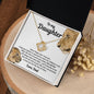 To My Daughter Gifts From Dad - Daughter Jewelry For Christmas, Thanksgiving, Birthday, Graduation, Wedding