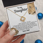 To My Daughter Gifts From Dad - Daughter Jewelry For Christmas, Thanksgiving, Birthday, Graduation, Wedding