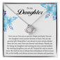 To My Daughter Gifts - Daughter Jewelry For Christmas, Thanksgiving, Birthday, Graduation, Wedding
