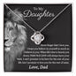 To My Daughter Gifts From Dad - Daughter Jewelry For Christmas, Thanksgiving, Birthday, Graduation, Wedding