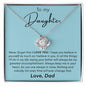 To My Daughter Gifts From Dad - Daughter Necklace Gift For Christmas, Thanksgiving, Birthday, Graduation, Wedding