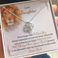 To My Daughter Gifts From Dad - Daughter Jewelry For Christmas, Thanksgiving, Birthday, Graduation, Wedding