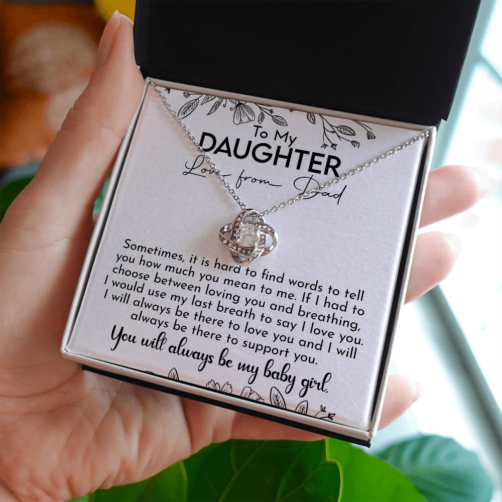 Gifts For Daughter From Dad - To My Daughter Necklace From Dad