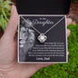 To My Daughter Gifts From Dad - Daughter Jewelry For Christmas, Thanksgiving, Birthday, Graduation, Wedding