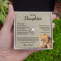 To My Daughter Gifts From Dad - Daughter Jewelry For Christmas, Thanksgiving, Birthday, Graduation, Wedding