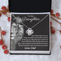 To My Daughter Gifts From Dad - Daughter Jewelry For Christmas, Thanksgiving, Birthday, Graduation, Wedding