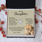 To My Daughter Gifts From Dad - Daughter Jewelry For Christmas, Thanksgiving, Birthday, Graduation, Wedding