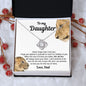 To My Daughter Gifts From Dad - Daughter Jewelry For Christmas, Thanksgiving, Birthday, Graduation, Wedding