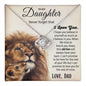To My Daughter Gifts From Dad - Daughter Jewelry For Christmas, Thanksgiving, Birthday, Graduation, Wedding
