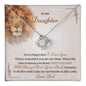 To My Daughter Gifts From Dad - Daughter Jewelry For Christmas, Thanksgiving, Birthday, Graduation, Wedding