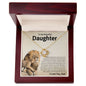 To My Daughter Gifts From Dad - Daughter Jewelry For Christmas, Thanksgiving, Birthday, Graduation, Wedding