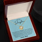 To My Daughter Gifts From Dad - Daughter Necklace Gift For Christmas, Thanksgiving, Birthday, Graduation, Wedding