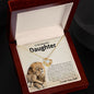 To My Daughter Gifts From Dad - Daughter Jewelry For Christmas, Thanksgiving, Birthday, Graduation, Wedding