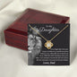 To My Daughter Gifts From Dad - Daughter Jewelry For Christmas, Thanksgiving, Birthday, Graduation, Wedding