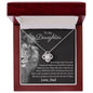 To My Daughter Gifts From Dad - Daughter Jewelry For Christmas, Thanksgiving, Birthday, Graduation, Wedding