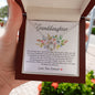 To My Granddaughter Necklace - Gifts For Granddaughter On Birthday, Graduation, Wedding, Christmas