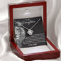 To My Daughter Gifts From Dad - Daughter Jewelry For Christmas, Thanksgiving, Birthday, Graduation, Wedding