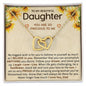 To My Daughter Gifts From Dad - Daughter Necklace Gift For Christmas, Thanksgiving, Birthday, Graduation, Wedding