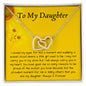 To My Daughter Gifts From Dad - Daughter Necklace Gift For Christmas, Thanksgiving, Birthday, Graduation, Wedding