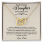 To My Daughter Gifts From Dad - Daughter Necklace Gift For Christmas, Thanksgiving, Birthday, Graduation, Wedding