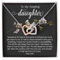 To My Daughter Gifts From Dad - Daughter Necklace Gift For Christmas, Thanksgiving, Birthday, Graduation, Wedding