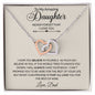 To My Daughter Gifts From Dad - Daughter Necklace Gift For Christmas, Thanksgiving, Birthday, Graduation, Wedding
