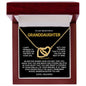 To My Granddaughter Necklace - Gifts For Granddaughter From Grandpa On Birthday, Graduation, Wedding, Christmas
