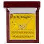 To My Daughter Gifts From Dad - Daughter Necklace Gift For Christmas, Thanksgiving, Birthday, Graduation, Wedding