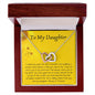To My Daughter Gifts From Dad - Daughter Necklace Gift For Christmas, Thanksgiving, Birthday, Graduation, Wedding