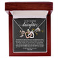 To My Daughter Gifts From Dad - Daughter Necklace Gift For Christmas, Thanksgiving, Birthday, Graduation, Wedding