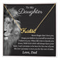 To My Daughter Gifts - Daughter Jewelry For Christmas, Thanksgiving, Birthday, Graduation, Wedding