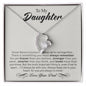 To My Daughter Gifts From Dad - Daughter Necklace Gift For Christmas, Thanksgiving, Birthday, Graduation, Wedding