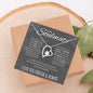 To my soulmate necklace - Gifts For Wife, Girlfriend, Fiancé On Birthday, Christmas, Valentine, Mother's Day