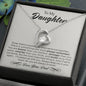 To My Daughter Gifts From Dad - Daughter Necklace Gift For Christmas, Thanksgiving, Birthday, Graduation, Wedding