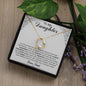 To My Daughter Gifts From Dad - Daughter Necklace Gift For Christmas, Thanksgiving, Birthday, Graduation, Wedding
